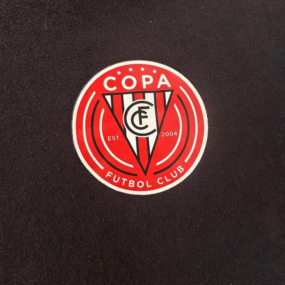 Adidas Mens Copa Futbol Club Soccer Hoodie Black Pullover XL Three Stripe Logo
